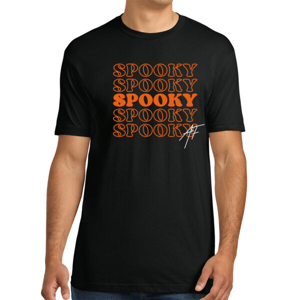 Spooky AF - Unisex Premium Cotton T-Shirt Thumbnail