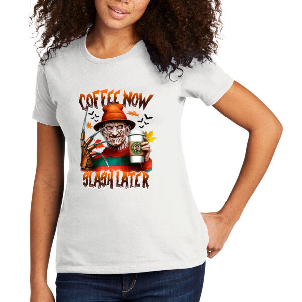 Freddy Krueger Coffee - Women's Premium Cotton T-Shirt Thumbnail