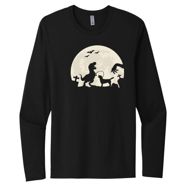 Midnight Moon - Unisex Premium Cotton Long Sleeve T-Shirt Thumbnail