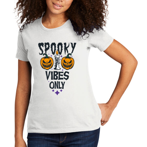 Spooky Vibes Only - Women's Premium Cotton T-Shirt Thumbnail