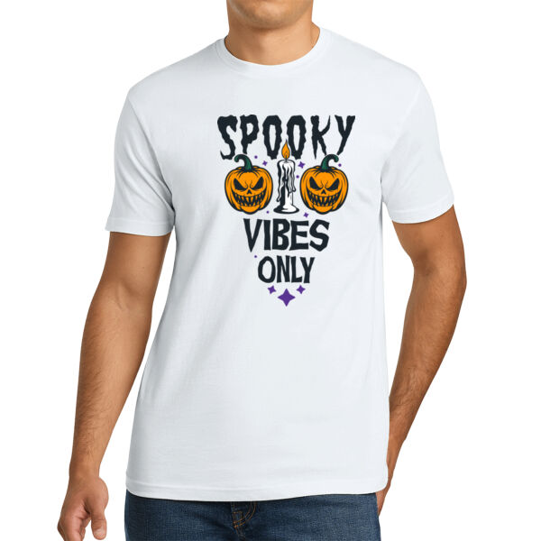 Spooky Vibes Only - Unisex Premium Cotton T-Shirt Thumbnail