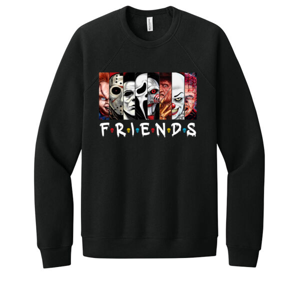 Halloween Horror Friends - Unisex Premium Fleece Crew Sweatshirt Thumbnail