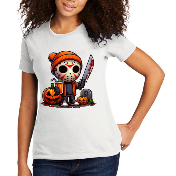 Happy Jason - Women's Premium Cotton T-Shirt Thumbnail