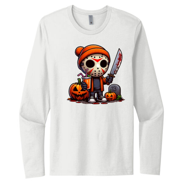 Happy Jason - Unisex Premium Cotton Long Sleeve T-Shirt Thumbnail