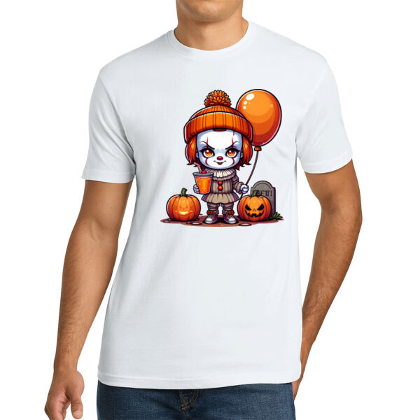 Happy Pennywise - Unisex Premium Cotton T-Shirt Thumbnail