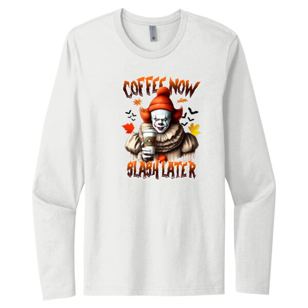 Pennywise Coffee - Unisex Premium Cotton Long Sleeve T-Shirt Thumbnail