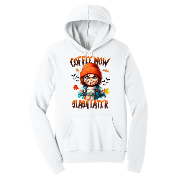 Chucky Coffee - Unisex Premium Fleece Hooded Sweatshirt Thumbnail
