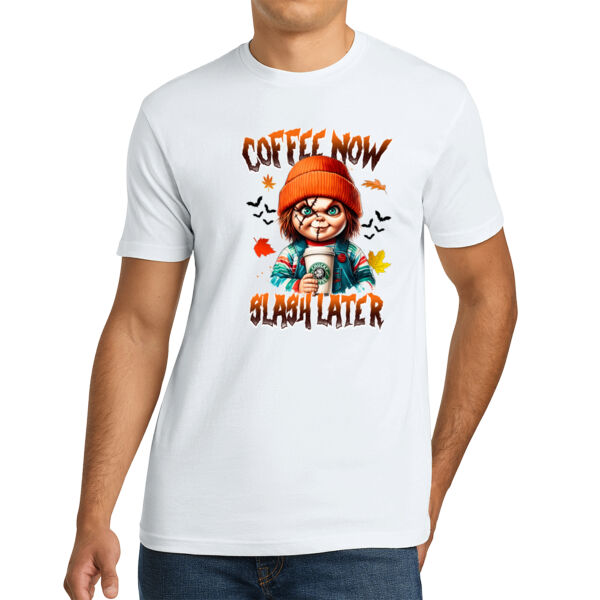 Chucky Coffee - Unisex Premium Cotton T-Shirt Thumbnail
