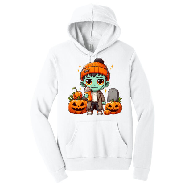 Happy Frankenstein - Unisex Premium Fleece Hooded Sweatshirt Thumbnail