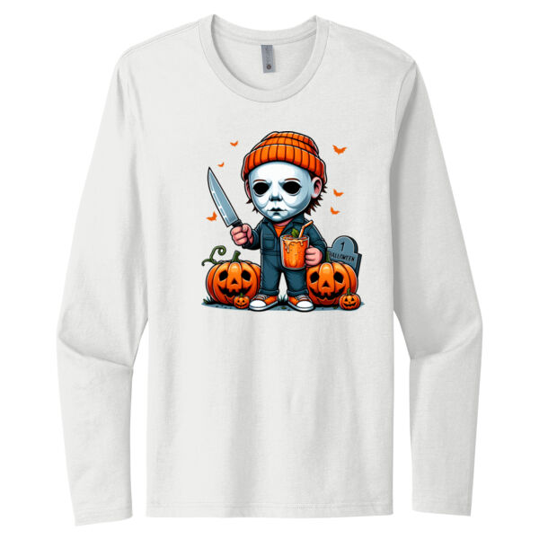 Happy Michael Myers - Unisex Premium Cotton Long Sleeve T-Shirt Thumbnail