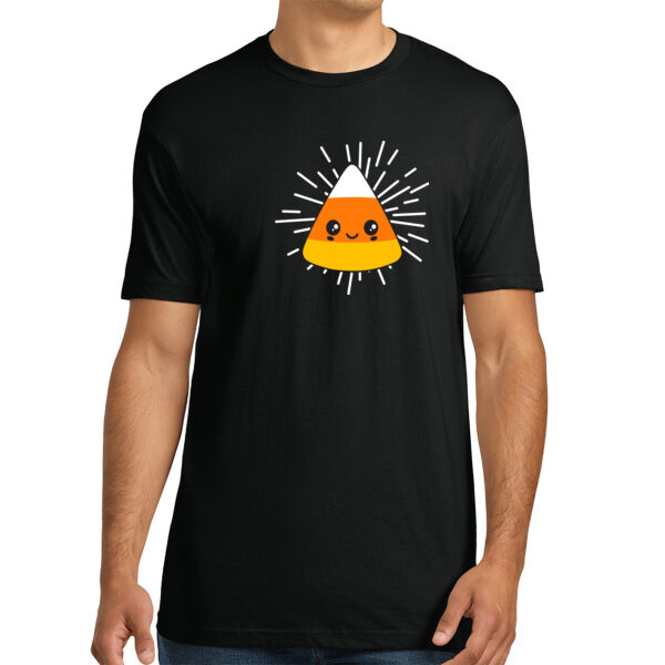Candy Corn - Unisex Premium Cotton T-Shirt Thumbnail