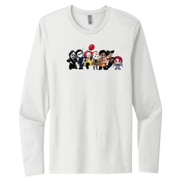 Best Horror Friends - Unisex Premium Cotton Long Sleeve T-Shirt Thumbnail