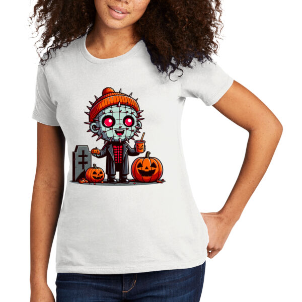 Happy Pinhead - Women's Premium Cotton T-Shirt Thumbnail