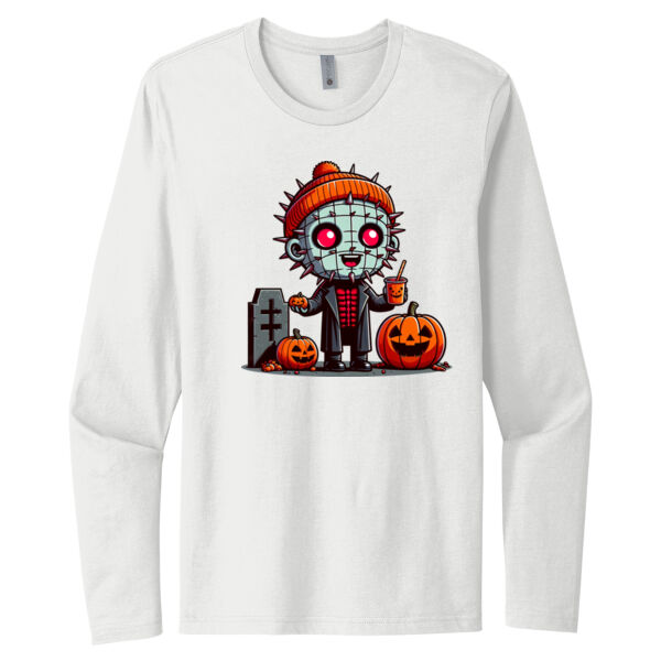 Happy Pinhead - Unisex Premium Cotton Long Sleeve T-Shirt Thumbnail