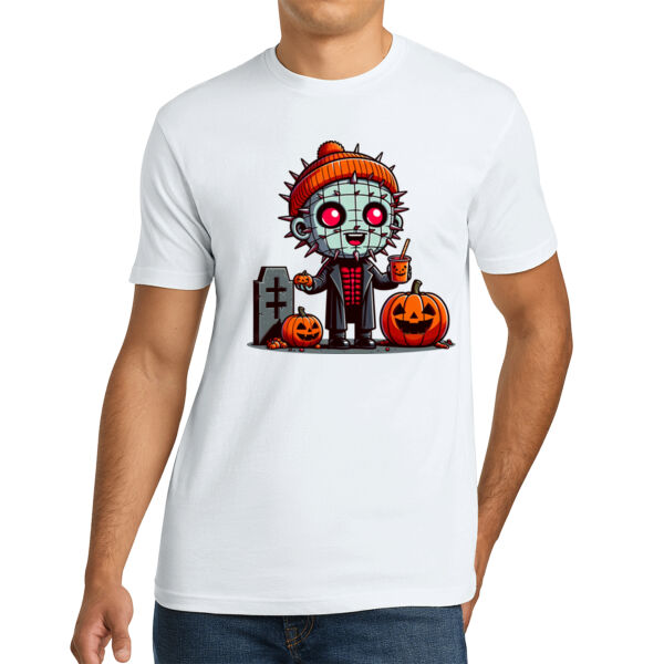 Happy Pinhead - Unisex Premium Cotton T-Shirt Thumbnail