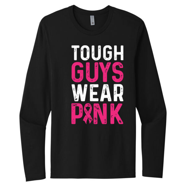 Tough Guys Wear Pink - Unisex Premium Cotton Long Sleeve T-Shirt Thumbnail