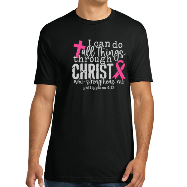 All Things Through Christ - Unisex Premium Cotton T-Shirt Thumbnail