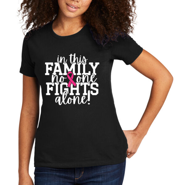 No One Fights Alone - Women's Premium Cotton T-Shirt Thumbnail