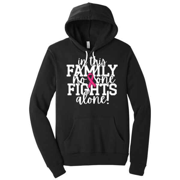 No One Fights Alone - Unisex Premium Fleece Hooded Sweatshirt Thumbnail