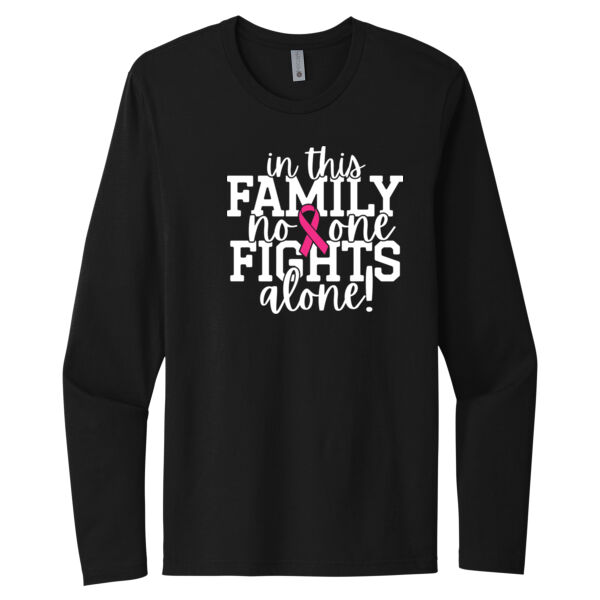No One Fights Alone - Unisex Premium Cotton Long Sleeve T-Shirt Thumbnail