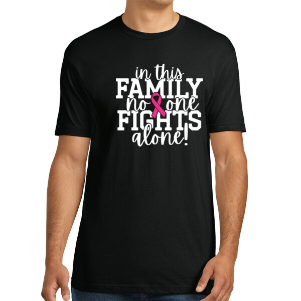 No One Fights Alone - Unisex Premium Cotton T-Shirt Thumbnail
