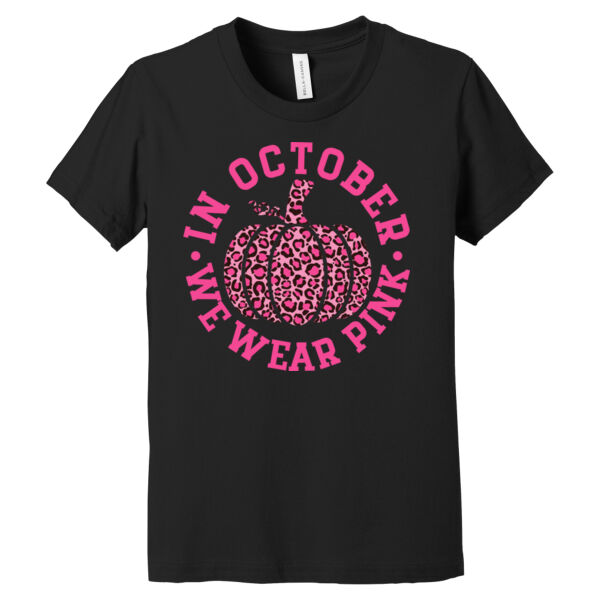 In October We Wear Pink - Youth Jersey Short Sleeve Tee Thumbnail