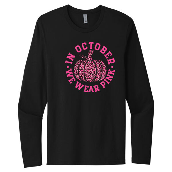 In October We Wear Pink - Unisex Premium Cotton Long Sleeve T-Shirt Thumbnail