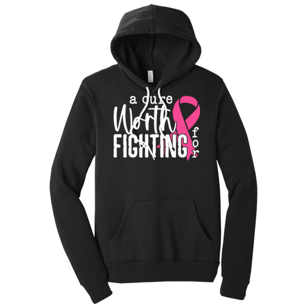 A Cure Worth Fighting For - Unisex Premium Fleece Hooded Sweatshirt Thumbnail