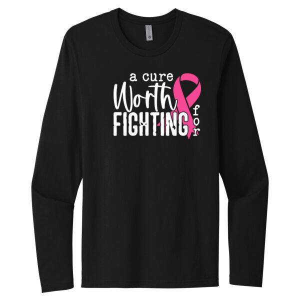 A Cure Worth Fighting For - Unisex Premium Cotton Long Sleeve T-Shirt Thumbnail