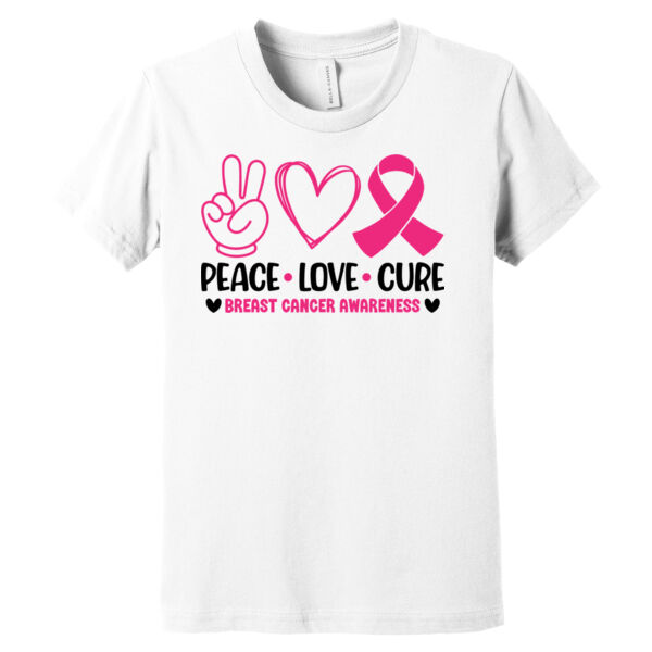 Peace, Love, Cure - Youth Jersey Short Sleeve Tee Thumbnail