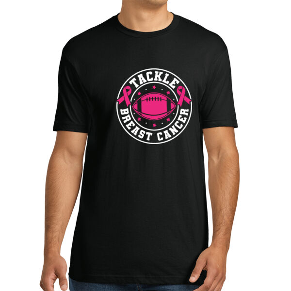 Tackle Breast Cancer - Unisex Premium Cotton T-Shirt Thumbnail