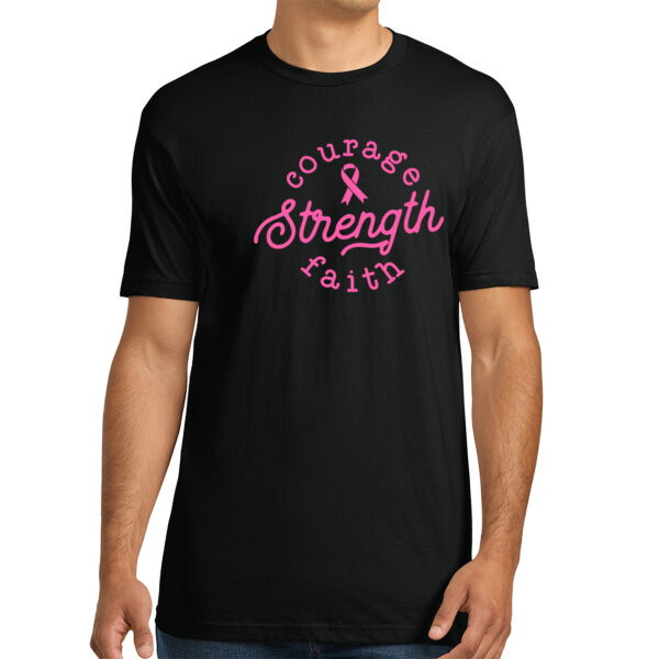 Courage, Strength, Faith - Unisex Premium Cotton T-Shirt Thumbnail