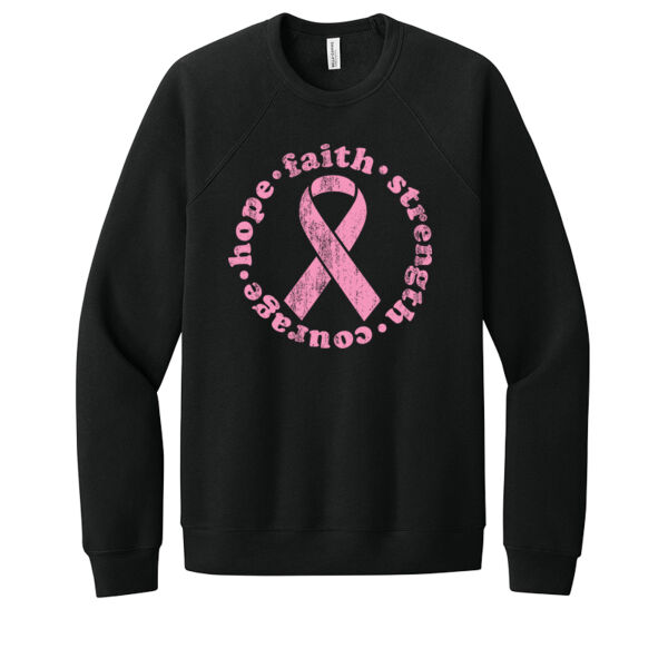 Hope, Faith, Strength - Unisex Premium Fleece Crew Sweatshirt Thumbnail