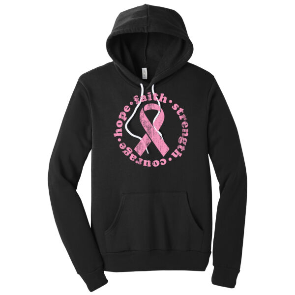 Hope, Faith, Strength - Unisex Premium Fleece Hooded Sweatshirt Thumbnail