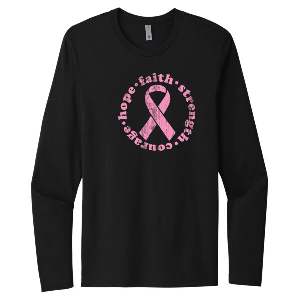 Hope, Faith, Strength - Unisex Premium Cotton Long Sleeve T-Shirt Thumbnail