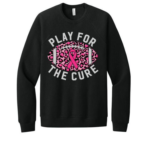 Play For The Cure Football - Unisex Premium Fleece Crew Sweatshirt Thumbnail