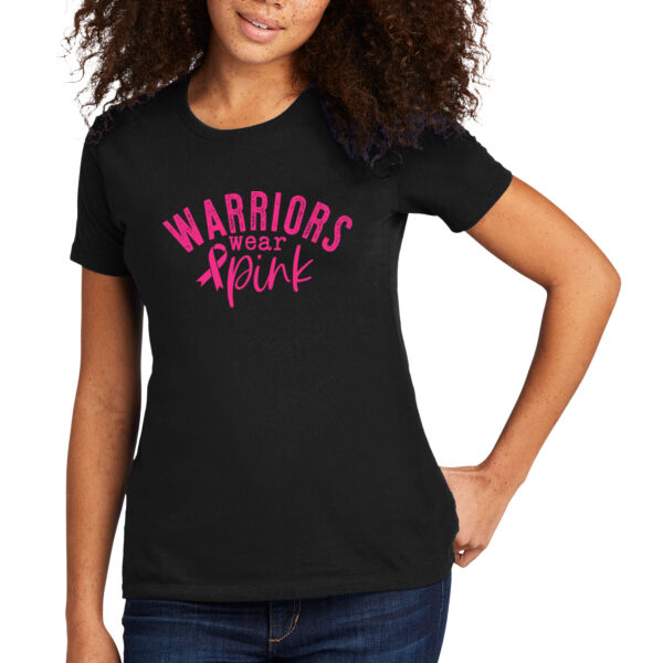 Warriors Wear Pink - Women's Premium Cotton T-Shirt Thumbnail