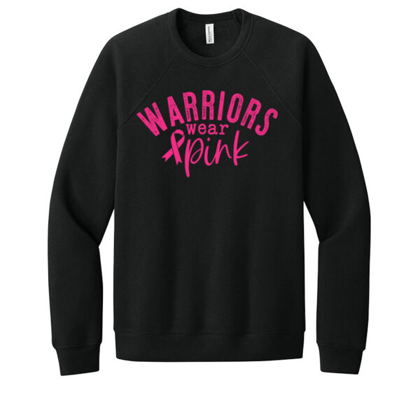 Warriors Wear Pink - Unisex Premium Fleece Crew Sweatshirt Thumbnail