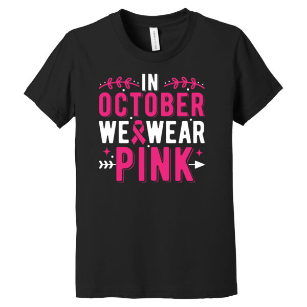 Wear Pink in October - Youth Jersey Short Sleeve Tee Thumbnail