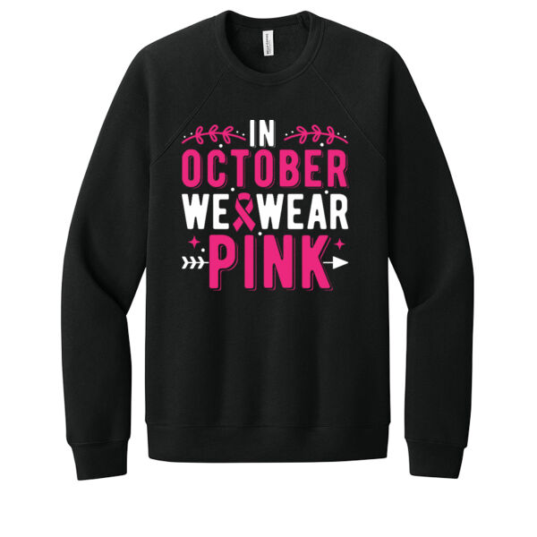Wear Pink in October - Unisex Premium Fleece Crew Sweatshirt Thumbnail