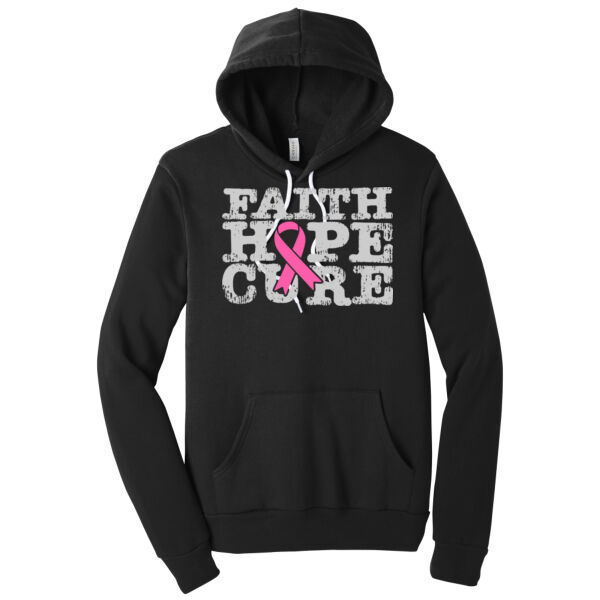 Faith Hope Cure - Unisex Premium Fleece Hooded Sweatshirt Thumbnail