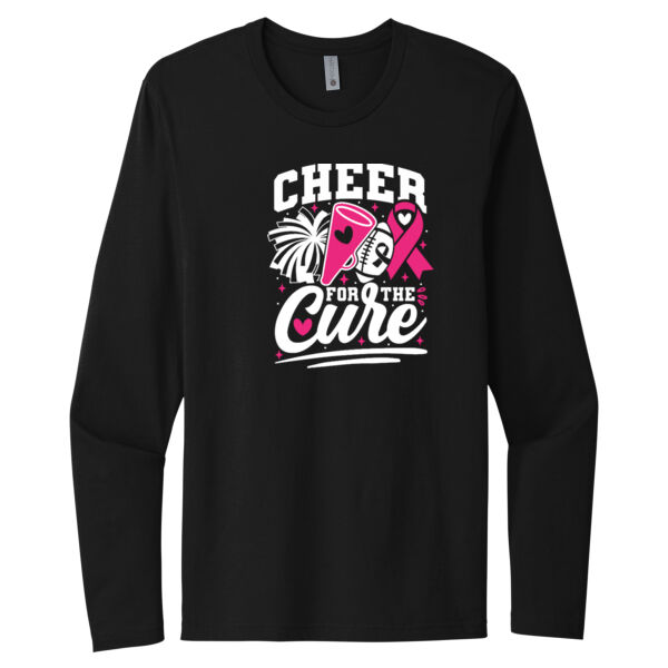 Cheer For the Cure - Unisex Premium Cotton Long Sleeve T-Shirt Thumbnail
