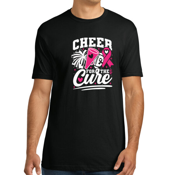 Cheer For the Cure - Unisex Premium Cotton T-Shirt Thumbnail