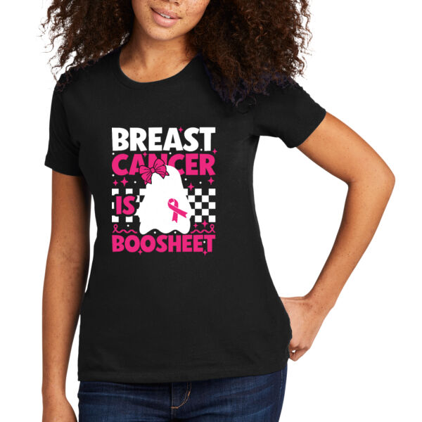 Breast Cancer is BS - Women's Premium Cotton T-Shirt Thumbnail