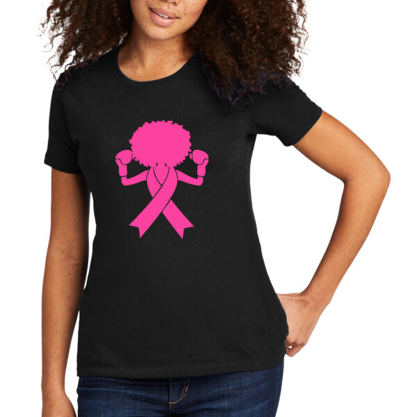 Afro Ribbon - Women's Premium Cotton T-Shirt Thumbnail