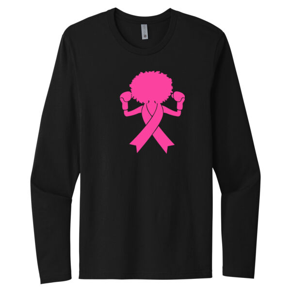 Afro Ribbon - Unisex Premium Cotton Long Sleeve T-Shirt Thumbnail