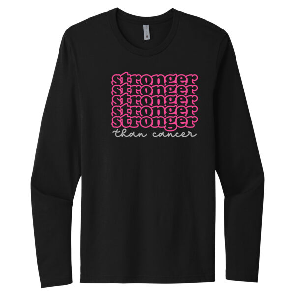 Stronger Than Cancer - Unisex Premium Cotton Long Sleeve T-Shirt Thumbnail