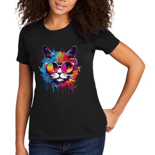 Cool Cat - Women's Premium Cotton T-Shirt Thumbnail