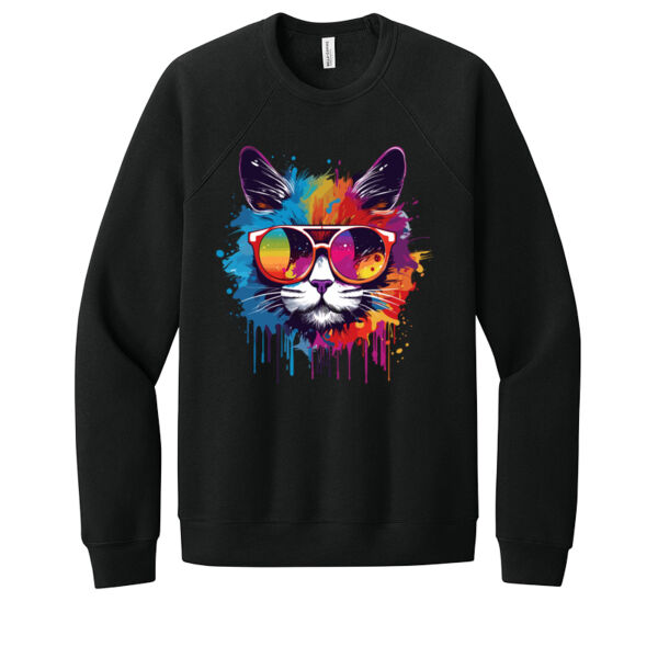 Cool Cat - Unisex Premium Fleece Crew Sweatshirt Thumbnail