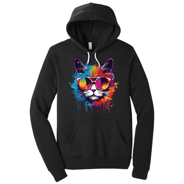 Cool Cat - Unisex Premium Fleece Hooded Sweatshirt Thumbnail